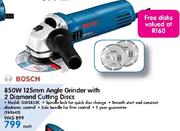 Bosch 850W 125mm Angle Grinder GWS850C With 2 Diamond Cutting Discs