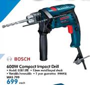 Bosch 600W Compact Impact Drill GSB13RE