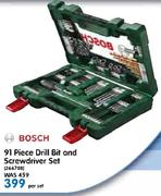 Bosch 91 Piece Drill Bit And Screwdriver Set