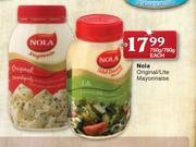 Nola-Original/Lite Mayonnaise-750g/780g Each