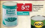 Housebrand Baked Beans In Tomato Sauce-410g