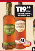 Southern Comfort/Lime Liqueur-750ml Each