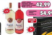 Saint Anna Natural Sweet Wine/Saint Claire Rose-1.5L Each