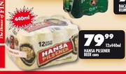 Hansa Pilsener Beer Cans-12 x 440ml