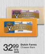 Dutch Farms Cheese Bars-227gm Each