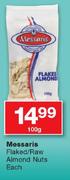 Messaris Flaked/Raw Almond Nuts-100g Each