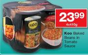 Koo Baked Beans In Tomato Sauce-4x410g