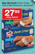 Sea Harvest Oven Crisp Fish Fillets Portions,Assorted-400g Each