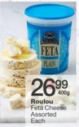 Roulou Feta Cheese Assorted - 400g 