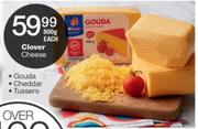Clover Cheese Gouda/Cheddar/Tussers-800g Each