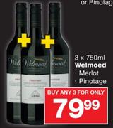 Welmoed Merlot/Pinotage-3x750ml