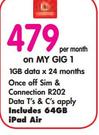 Apple iPad Air With Wi-Fi And 3G 64GB-On My Gig 1