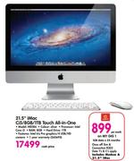 Apple 21.5" iMac Ci5/8GB/1TB Touch All-In-One ME086-On My Gig 1