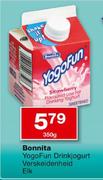 Bonnita Yogofun Drinkjogurt-350g Each