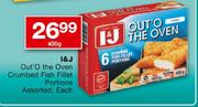 I&J Out'O The Oven Crumbed Fish Fillet Portions-400g Each