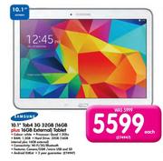 Samsung 10.1" Tab 4 3G 32GB (16GB plus 16GB External) Tablet