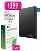 Seagate Expansion Hard Drive-3TB Plus AVG Internet Security 2013-Per Bundle