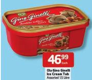 Ola Gino Ginelli Ice Cream Tub-1.5L Each