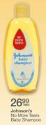 Johnson's No More Tears Baby Shampoo-300ml