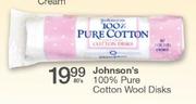 Johnson's 100% Pure Cotton Wool Disks-80's