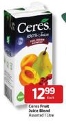 Ceres Fruit Juice Blend Assorted-1ltr Each
