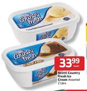 Nestle Country Fresh Ice Cream Assorted - 2L Each