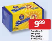 Sunshine D Original Margarine Brick - 500g