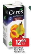 Ceres Fruit Juice Blend Assorted - 1L Each