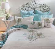 Queen Embellished Duvet Cover Set