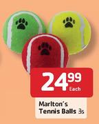 Marlton's Tennis Balls-3's Each
