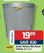 Addis Waste Bin Steel-8.5L