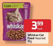 Whiskas Cat Food Assorted-85g Each
