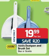 Addis Dustpan and Brush Set-Per Set
