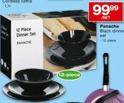 Panache Black Dinner Set-12 Piece Each