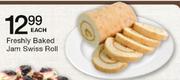 Freshly Baked Jam Swiss Roll Each