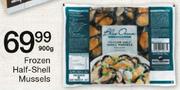 Frozen Half-Shell Mussels-900g