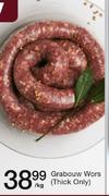 Grabouw Wors(Thick Only)-Per Kg