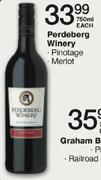 Pederberg Winery Pinotage/Merlot-750ml Each