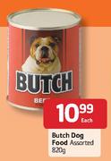 Butch Dog Food Assorted - 820g Each