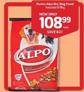 Purina Alpo Dry Dog Food Assorted-6 / 8kg Each