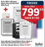 Kobo Mini eReader Black+ Plus R100 PnP Gift Card