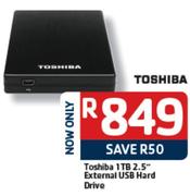 Toshiba 1TB 2.5" External USB Hard Drive