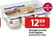 Parmalat Low Fat Druit Yoghurt-6 x 100gm