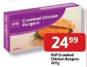 PnP Crumbed Chicken Burgers-400gm