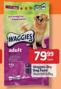 Waggles Dry DOg Food-6/8 Each