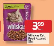 Whiskas Cat Food-85gm Each