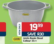 Addis 38cm Basin Steel Colour