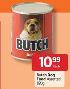 Butch Dog Food-820gm Each-