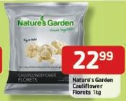 Nature's Garden Cauliflower Florets-1kg Each