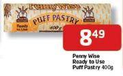 Penny Wise Ready To Use Puff Pastry-400gm Each